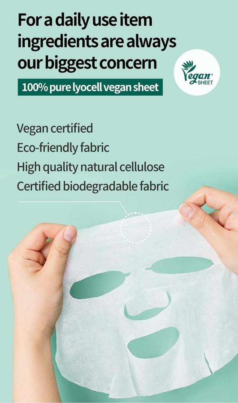 COSNORI Cica X Vita Daily Pure Mask, 30 Sheets (11.8 fl oz / 350 ml) — Vegan, Hypoallergenic, Weakly Acid, Moisturizing Korean Skin Care