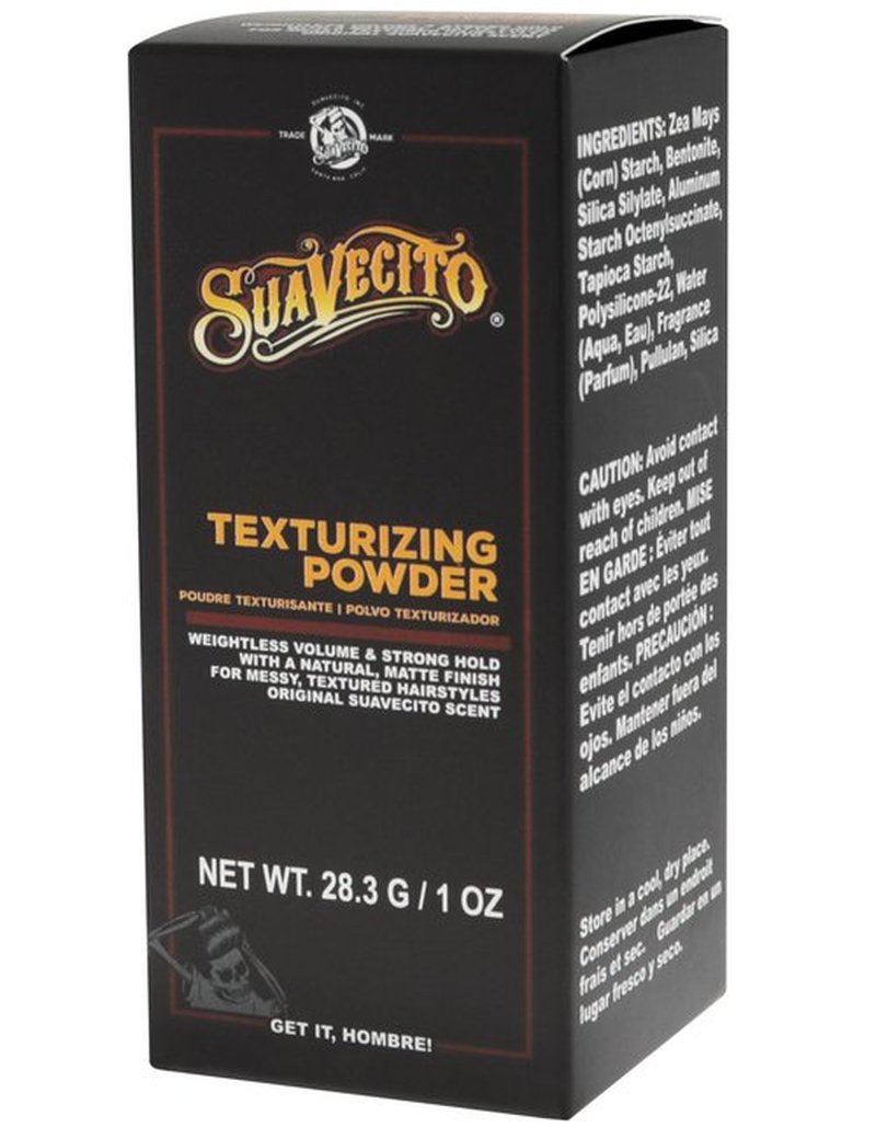 Suavecito Texturizing and Volumizing Hair Styling Powder with Shine Free Matte Finish and Strong Hold - No Mess, Oil Absorbing, Long Lasting - 1 oz