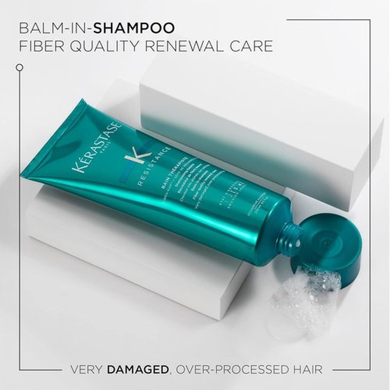 Kerastase Resistance Bain Therapist Balm-In Shampoo - Fiber Quality Renewal Care, 15 Ounces
