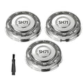 [3 Pack]SH71/52 Replacement Heads Compatible with Philips Norelco Series 7000,New Upgraded SH70/71 Compatibility for norelco 7000 Replacement Heads