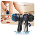 Rechargeable Electric Callus Remover for Feet with Vacuum, Pumice Stone Foot File for 100% Full Foot Care Coverage, 2-Speed & 3 Grinding Heads, Ideal Gift for Dead, Hard Cracked Dry Skin, Black