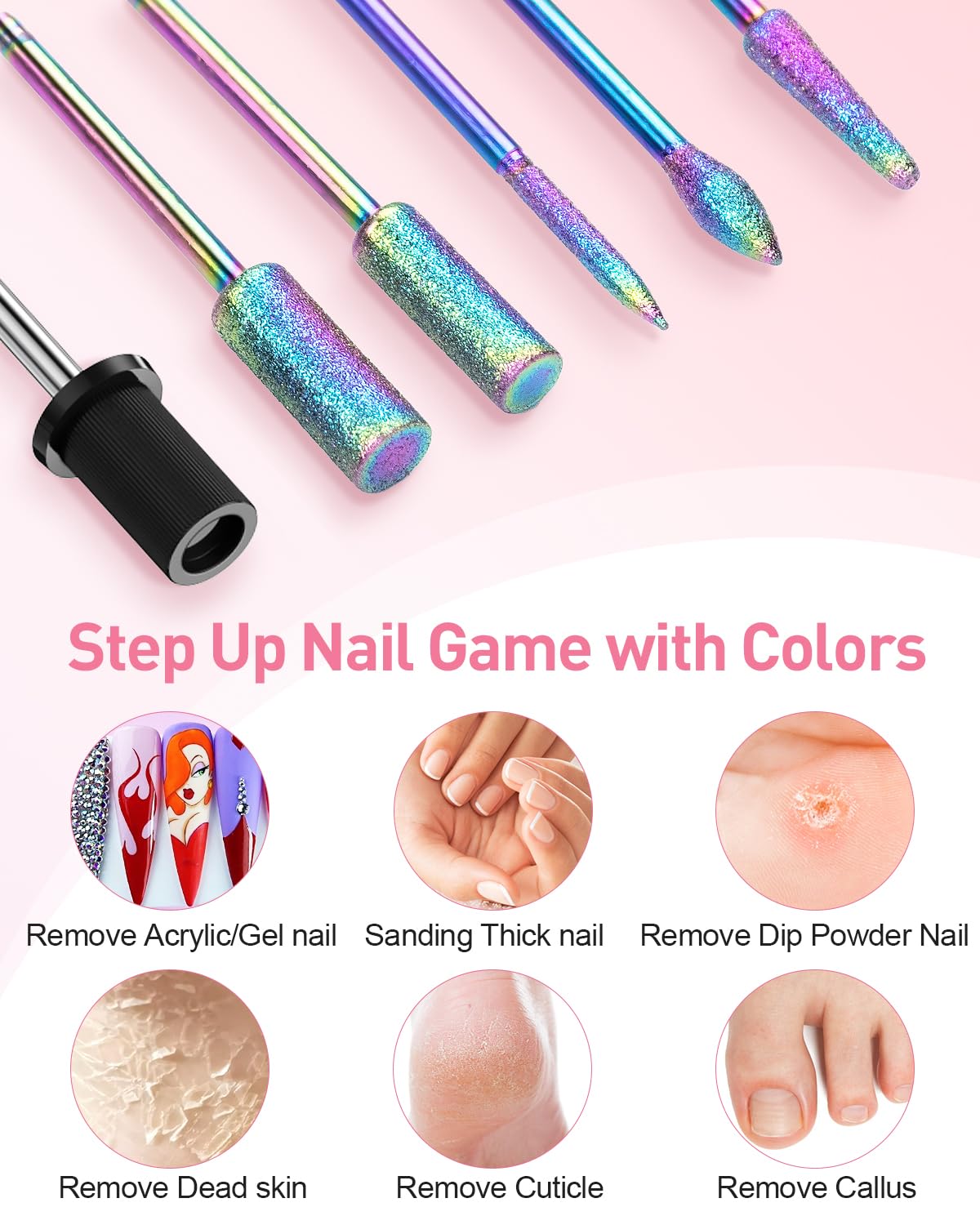 Electric Nail Drill 20000RPM Portable Nail File Nail for Acrylic Gel Nail