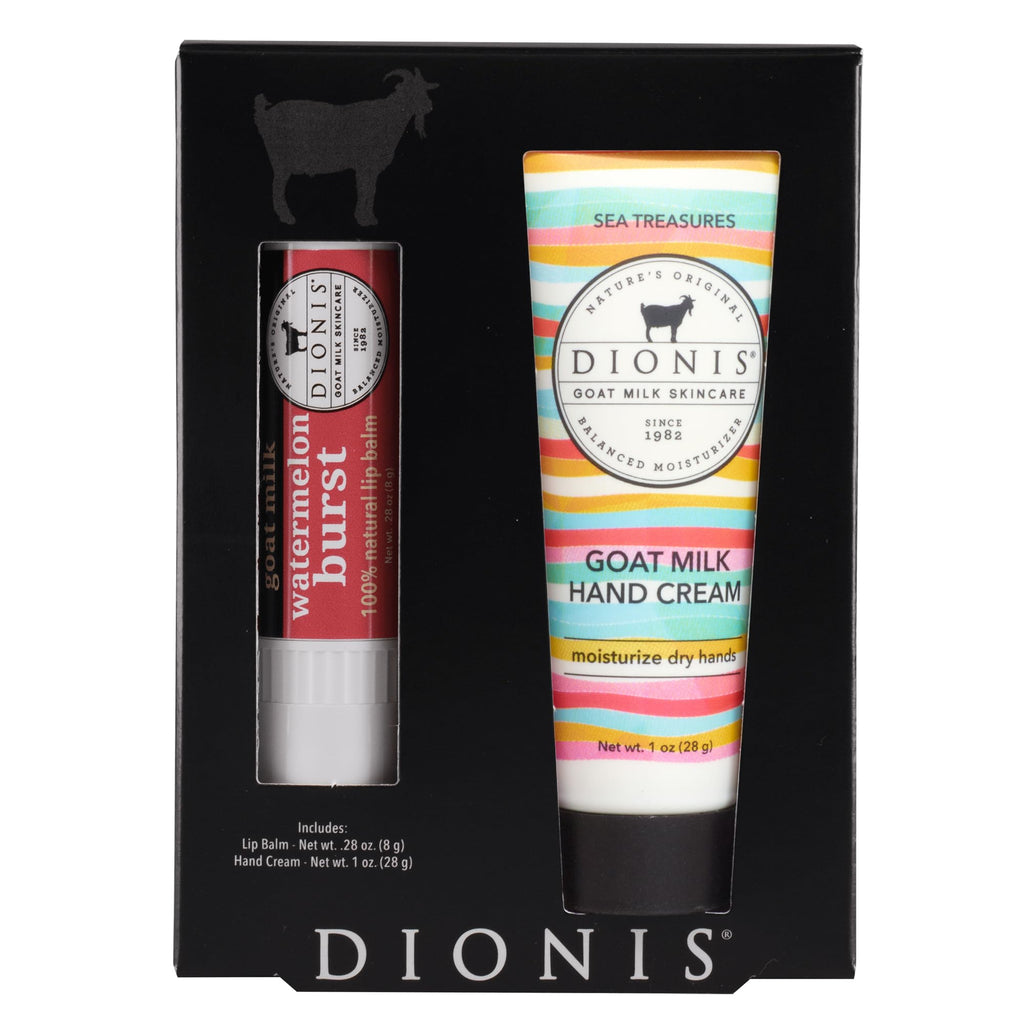 Dionis Goat Milk Blood Orange Hand Cream and Lip Balm Set