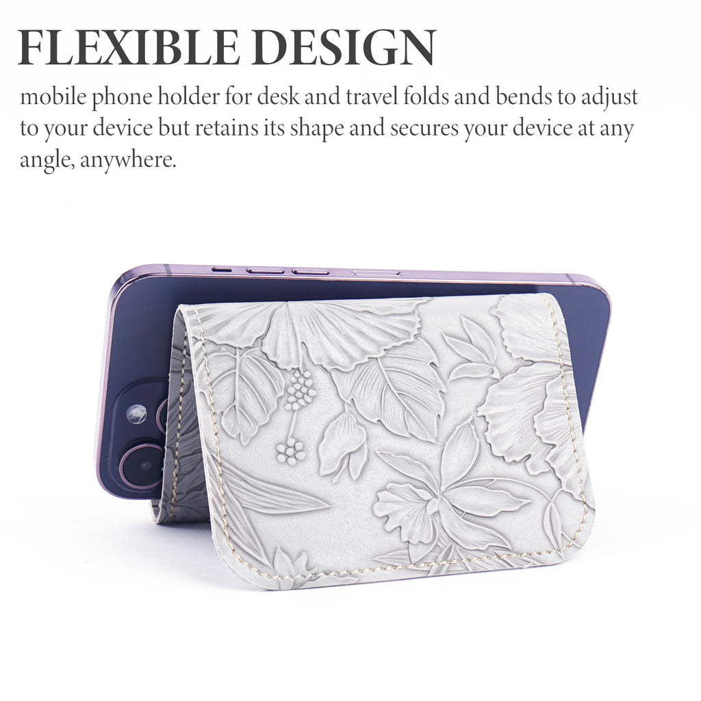 Haecsfl Airplane Travel Essentials for Flying Flex Flap Cell Phone Holder & Flexible Tablet Stand for Desk, Bed, Treadmill, Home & in-Flight Airplane Travel Accessories(1-Carved Grey)