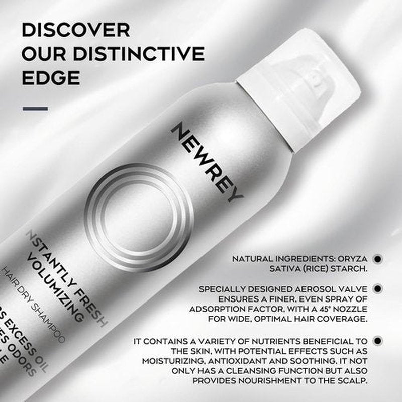 Dry Shampoo Spray by [Brand Name] - Residue-Free Volumizing Formula with Rice Starch - 5.07 oz