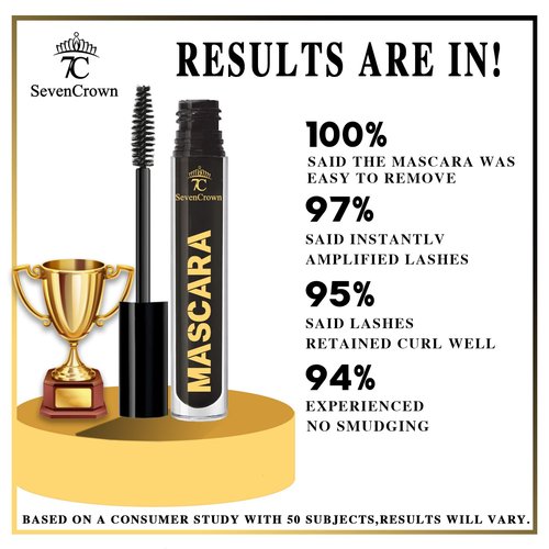 Regine Switzerland Black Waterproof Mascara - Dramatic Volume & Vegan Formula for False Lash Effect
