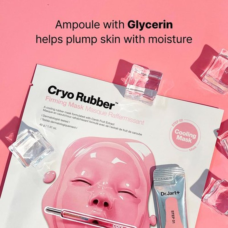 Dr.Jart+ Cryo Rubber Mask Collection - 4 Hydrating Korean Face Masks for Brightening & Firming | Skin Care Kit with Hyaluronic Acid & Niacinamide