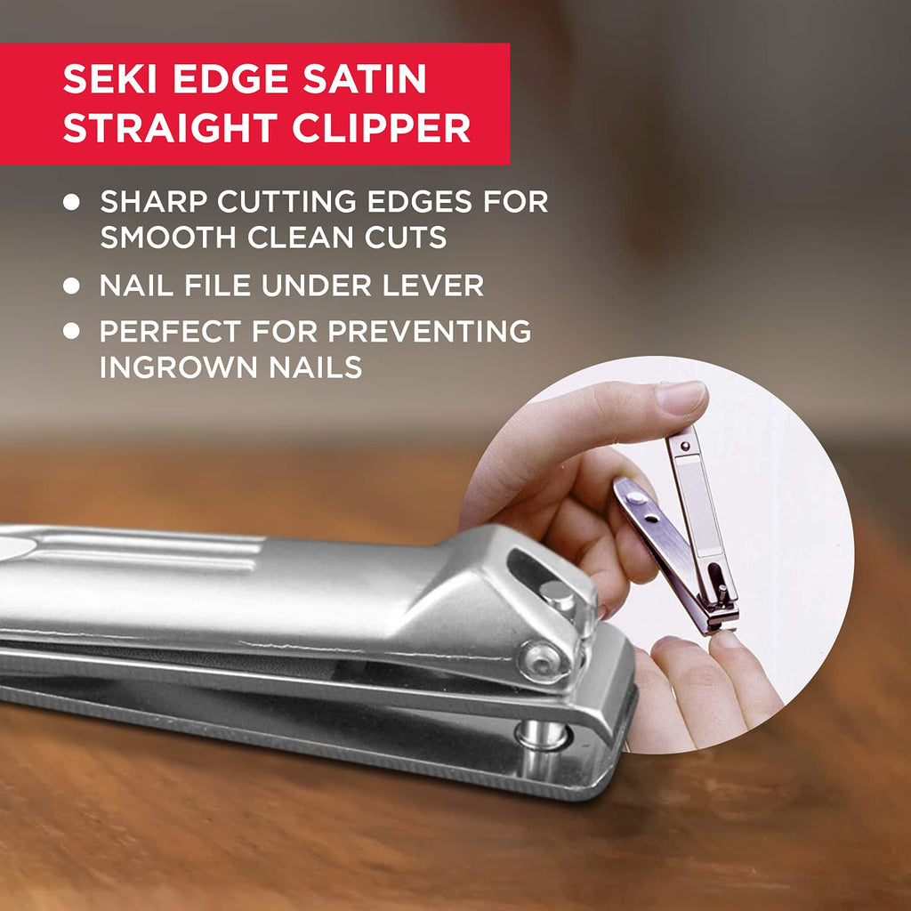SEKI EDGE SS-108 - Stainless Steel Straight Edge Nail Clipper