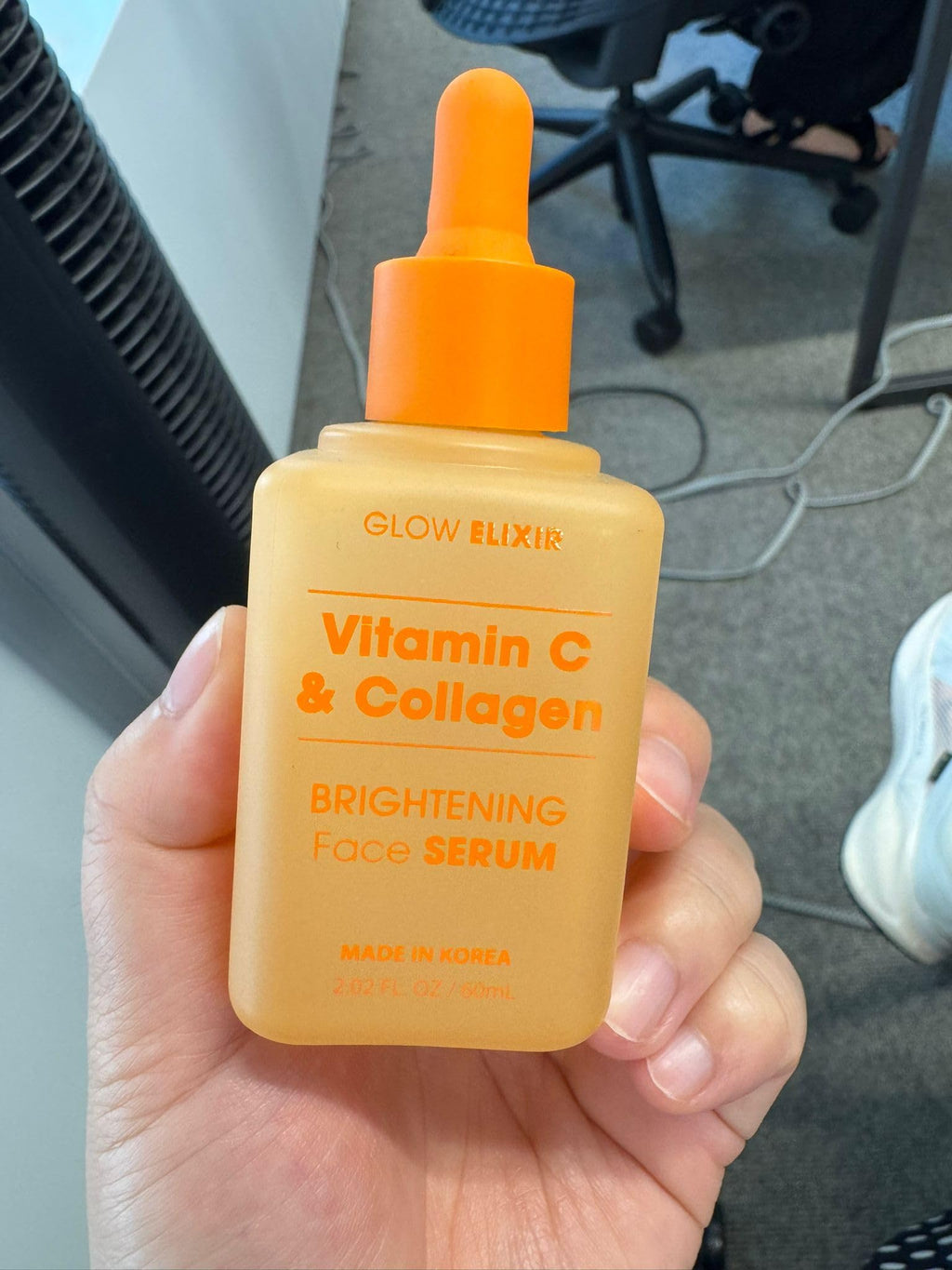 Glow Elixir Vitamin C Serum for Face with Collagen, Dermatologist Tested