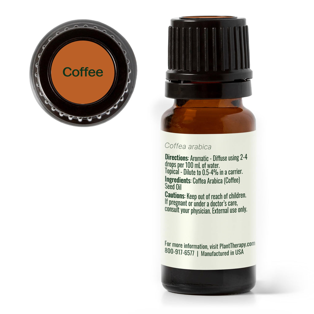 Plant Therapy Coffee Essential Oil 10 mL (1/3 oz), 100% Pure, Undiluted, Natural Aromatherapy, Rich, Cozy Aroma