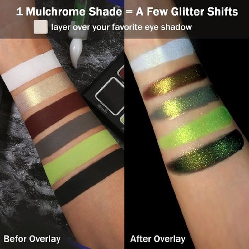 Afflano Smokey Green Eyeshadow Palette, Cyber Goth Smoky Eyes Makeup Eyeshadow Pallet With Mirror, Neon green Brown Black White Grey Highly Pigmented Long Lasting, for Girls Women Green Eyes Makeup