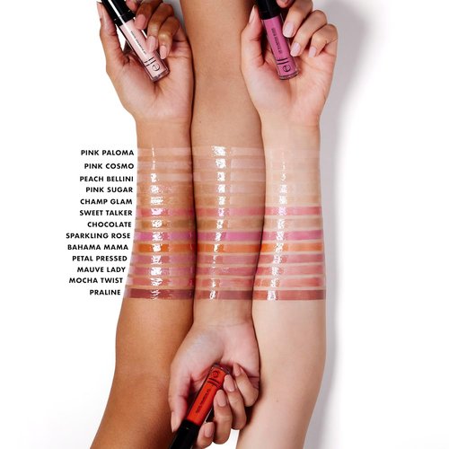 e.l.f. Lip Plumping Gloss - High-Shine Hydration for Fuller Lips | Mocha Twist, 0.1 Fl Oz