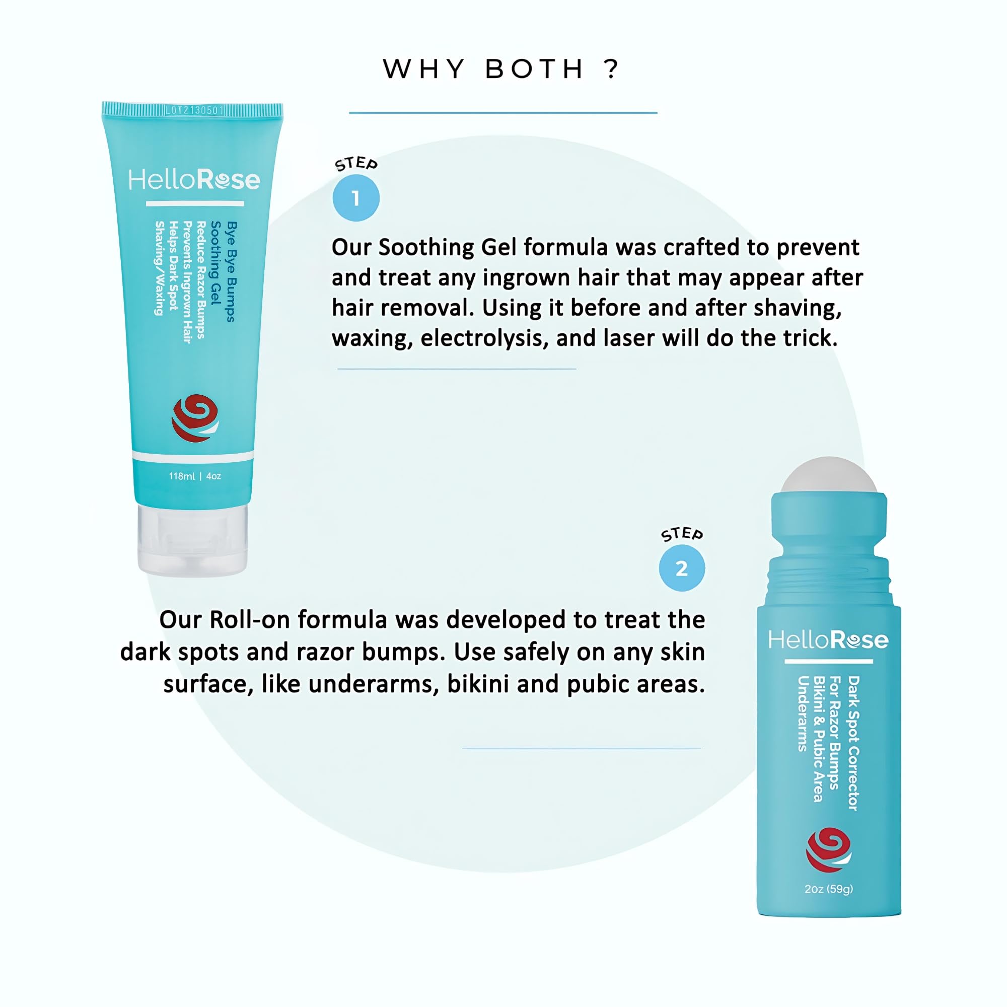 Razor Bump Treatment for Bikini Area (Made in USA)- Ingrown Hair Serum for Women & Men w/ Dark Spot Corrector for Pubic & Underarms Area-Say Bye to Razor Burns w/ Ingrown Hair Treatment