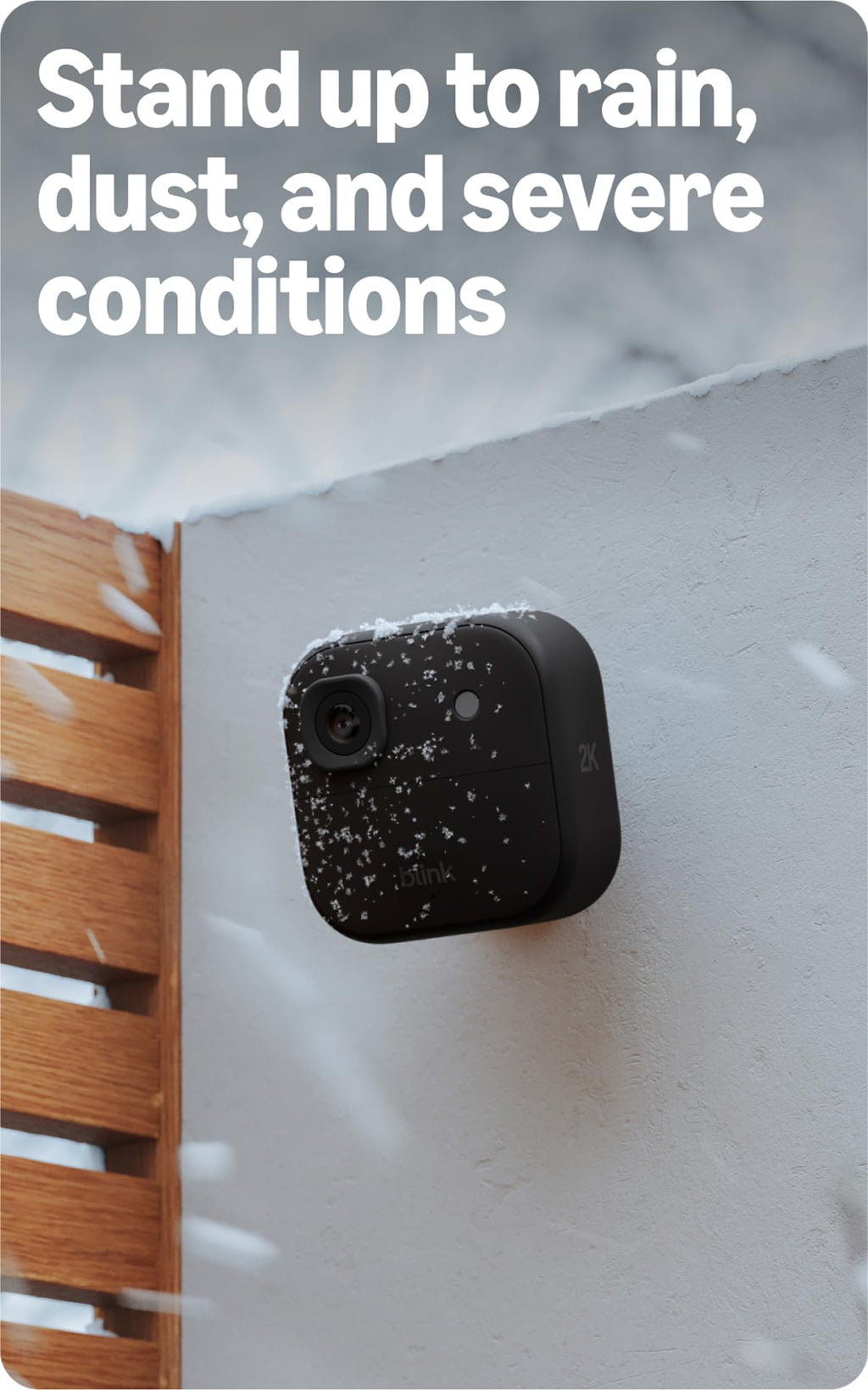 Blink Outdoor 2K+ (newest model) — Wireless smart security camera, 2K video resolution, enhanced audio, two-year battery. Sync Module Core included — 2 camera system (Black)