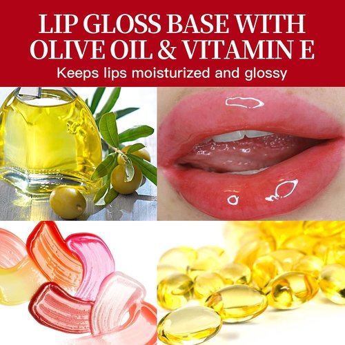 PARAMISS Clear Lip Gloss Base 10 Ounce (350 ML) Non-Stick Moisturizing Versagel Lip Gloss Base DIY Handmade Lip Balms Lip Plumper Making Organic Lip Gloss Supplies
