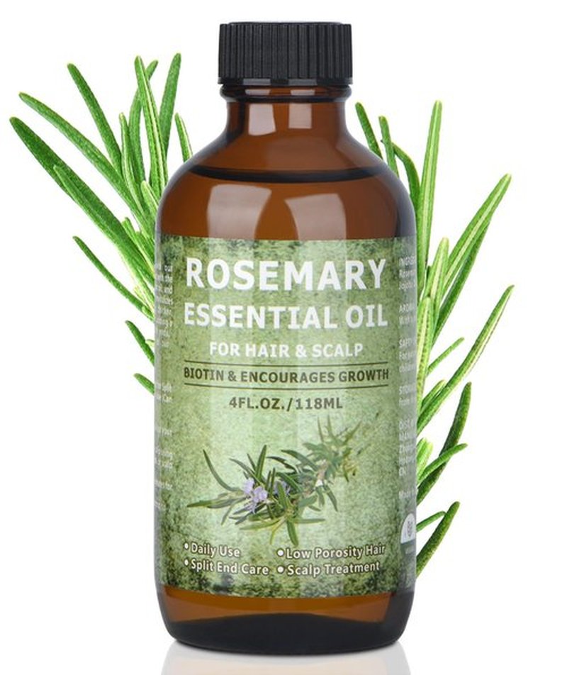 Rosemary Oil for Hair Growth 4.0oz with Jamaican Black Castor and Jojoba Oil - Nourishing Treatment for Dry, Damaged Hair, Split Ends, and Healthy Growth