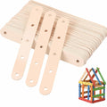 Housoutil Wooden Sticks with Holes 5.90 Inch Craft Ice Pop Sticks Pre-Drilled Ice Cream Sticks for Cake Pops Treats DIY Craft Projects