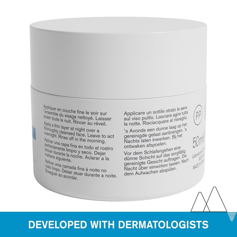 Uriage Water Sleeping Mask - Hydrating Night Mask with Hyaluronic Acid & Edelweiss | 50 mL/1.69 Oz