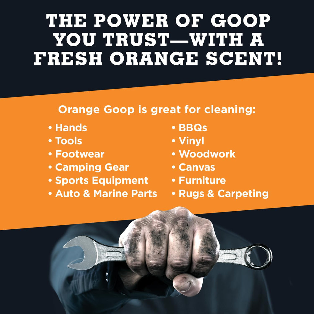 GOOP Orange Multi Purpose Hand Cleaner and Stain Remover - 5 oz Tube (Pack of 3)