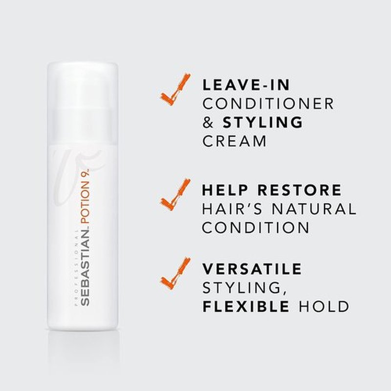 Sebastian Professional Potion 9 Hair Styling Treatment - Leave-In Conditioner & Versatile Cream with Jojoba Oil, Vitamin C & E