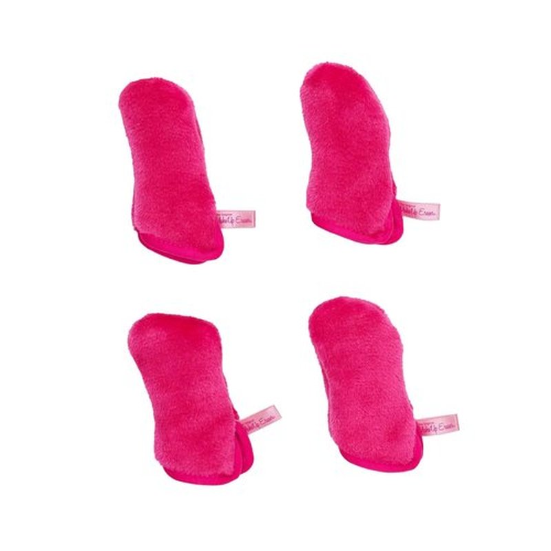 The Original MakeUp Eraser Eye Mitt - Effortlessly Remove All Eye Makeup With Water | 4-Pack With Laundry Bag
