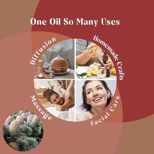 Cedarwood Essential Oil - Aromatic Diffuser Blend for Home | 1 Oz Size