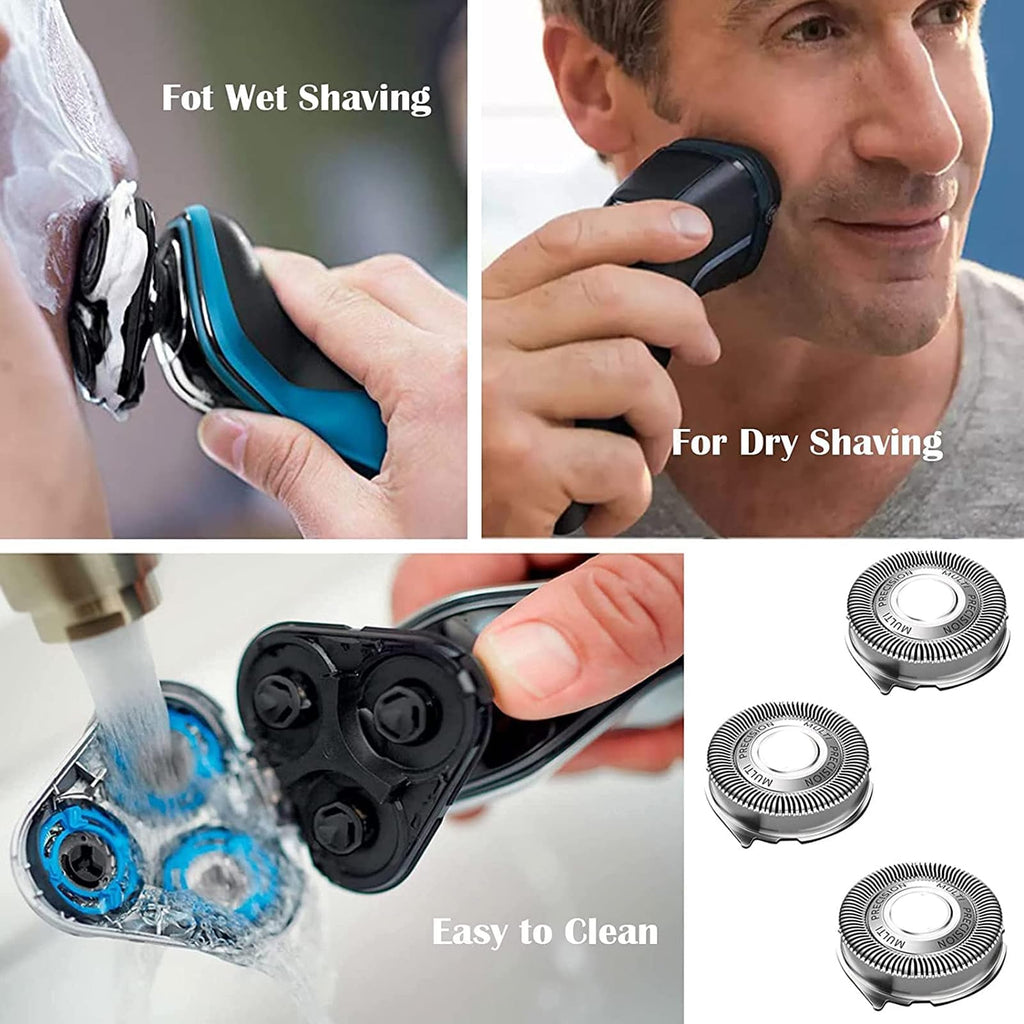 Suleto Replacement Head Compatible with Philips Series 5000 Shavers, SH50/52 Replacement Head Series 5000 Shaving Blade for Electric Razor Series 5000 5300 5100 S5210 S5205 S5074 S5590 Shaver AT790/40