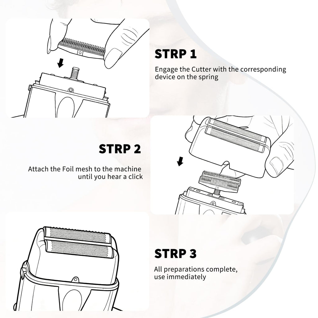 Shaver Replacement Foil and Cutter,Compatible with BaBylissPRO UV-Disinfecting Double Replacment Foil-Gold