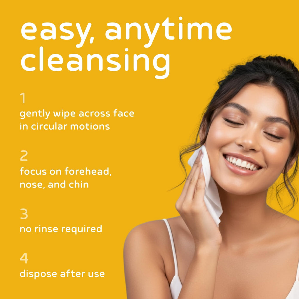 PB & JAY Honey Makeup Remover Wipes | Korean Face Wipes (30 Count)