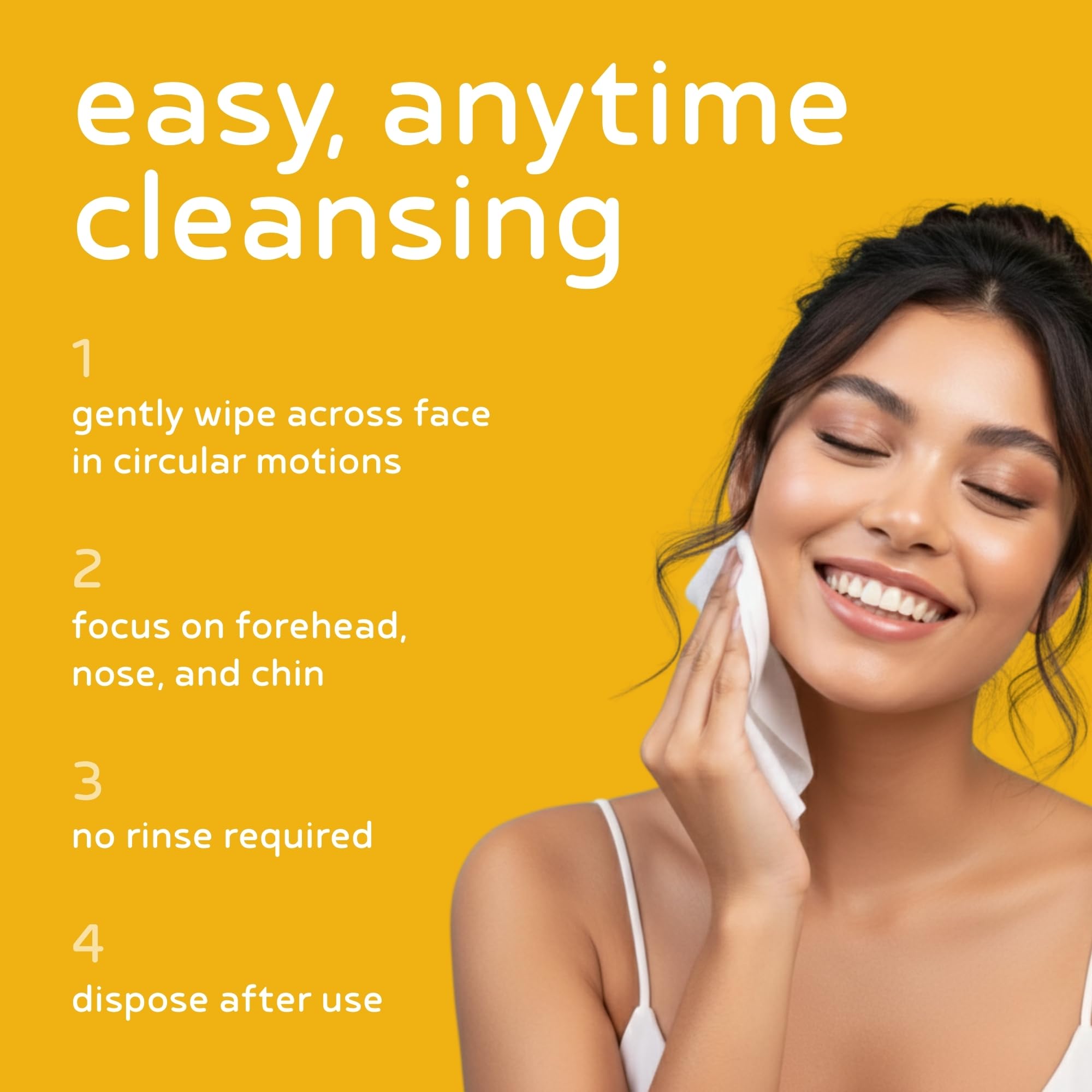 PB & JAY Honey Makeup Remover Wipes | Korean Face Wipes (30 Count)