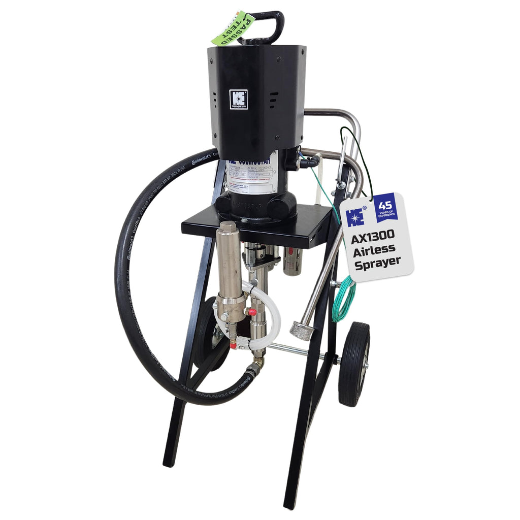 Cosmostar AX1300 30:1 Pneumatic Airless Sprayer, Max Fluid Working Pressure 3600 PSI, High Efficiency Paint Spray, Powerful Machines for Protective coatings. Cart Full Set with Gun,Tip, & Hose.