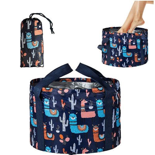 Foot Bath Basin Portable Travel Collapsible Foot Basin Folding Foot Bath Tub Soaking Feet Bucket for Camping Washing