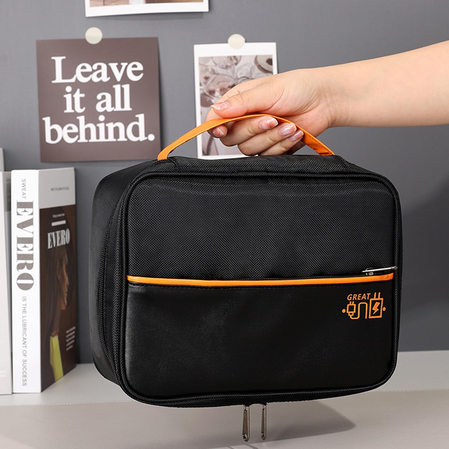 AYANICA Big Organizer Bag Electronic Devices Case Travelling Pouch for USB Charger Cable Accessories Mouse Phone SD Power Bank Earphone Organized
