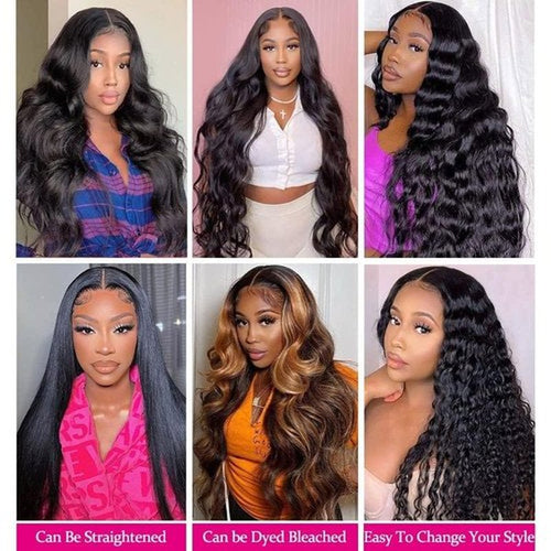 12A Body Wave Bundles Human Hair 20 22 24 Inch 100% Unprocessed Virgin Brazilian Body Wave 3 Bundles Human Hair Weave Natural Black for Women Full And Thick