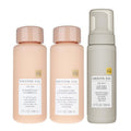 Kristin Ess Hair The One Signature Set - Lightly Clarifying Sulfate Free Shampoo, Hydrating Conditioner + Texturizing Sea Salt Air Dry Volumizing + Non Sticky Mousse for Wavy + Curly Hair (Pack of 3)