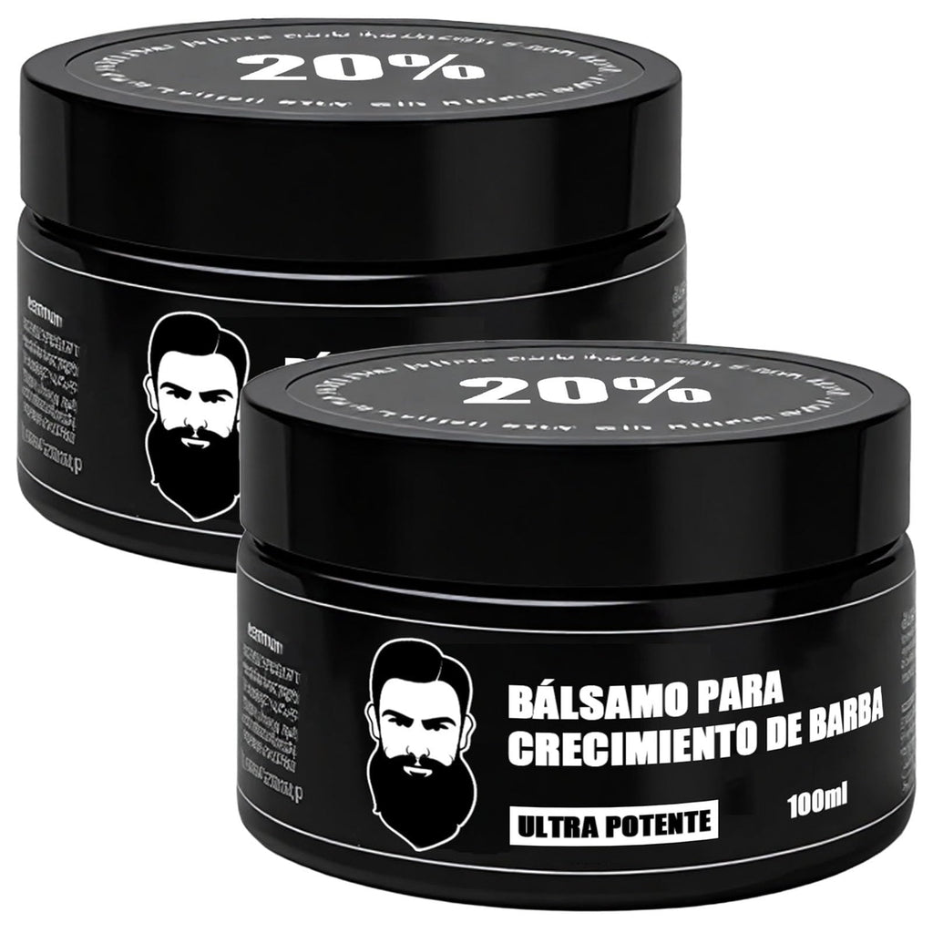 Vbolre Estimulante Para Barba – Bálsamo de Crecimiento Ultra Potente, Beard Stimulating Balm, Moisturizes & Strengthens Beard, 100 ml / 3.5 oz