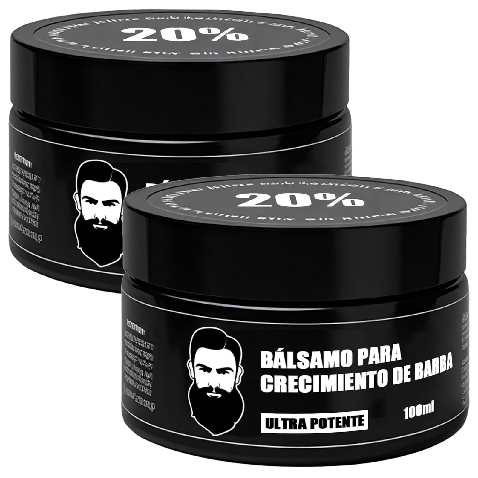 Vbolre Estimulante Para Barba – Bálsamo de Crecimiento Ultra Potente, Beard Stimulating Balm, Moisturizes & Strengthens Beard, 100 ml / 3.5 oz