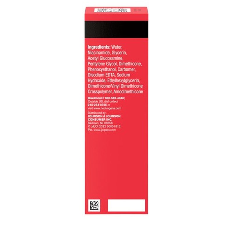 Neutrogena Stubborn Texture Resurfacing Serum With 10% Niacinamide & 4% Neoglucosamine designed for Acne-Prone, Improves Uneven Skin Tone & Refines Texture, Fragrance-Free, 1 fl. oz