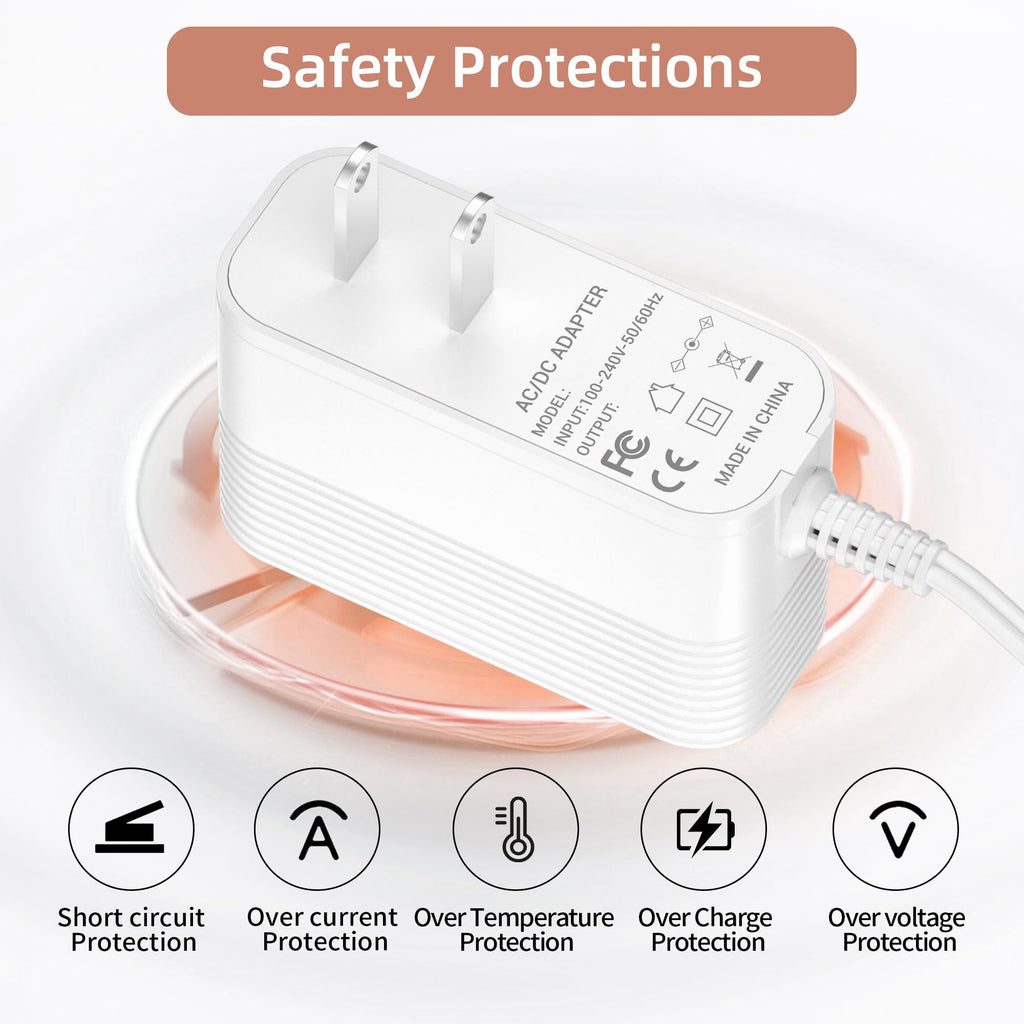 Power Charger Compatible with Braun Epilator Silk 9 9 7 5 9-720 9-300 9-890 9-030 9-880 5-810 5-620 and Face Epilator Facespa Pro 910 911 921 Power Adapter