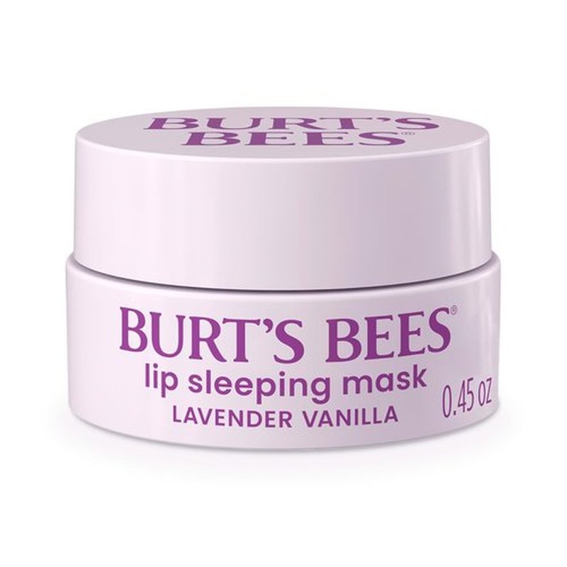 Burt’s Bees Lip Sleeping Mask - Lavender Vanilla Hydration with Hyaluronic Acid & Squalane | 0.45 oz.