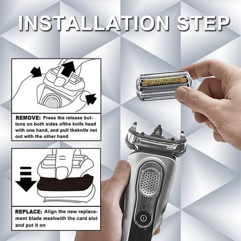 Braun 92S Series 9 Electric Shaver Replacement Head - Upgraded Version for Series 9 Models