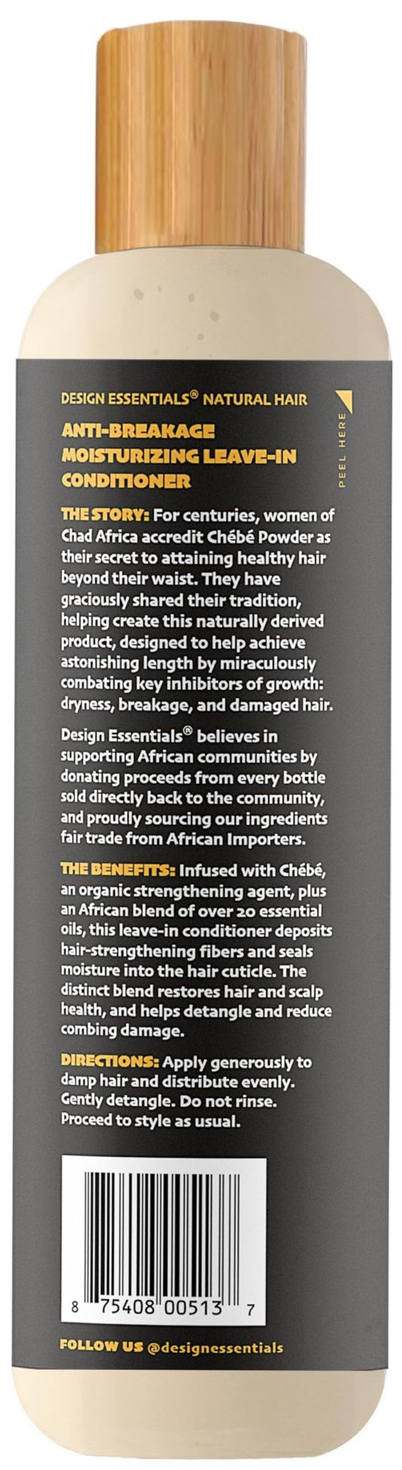 Design Essentials African Chebe Anti-Breakage Moisturizing Leave-In Conditioner