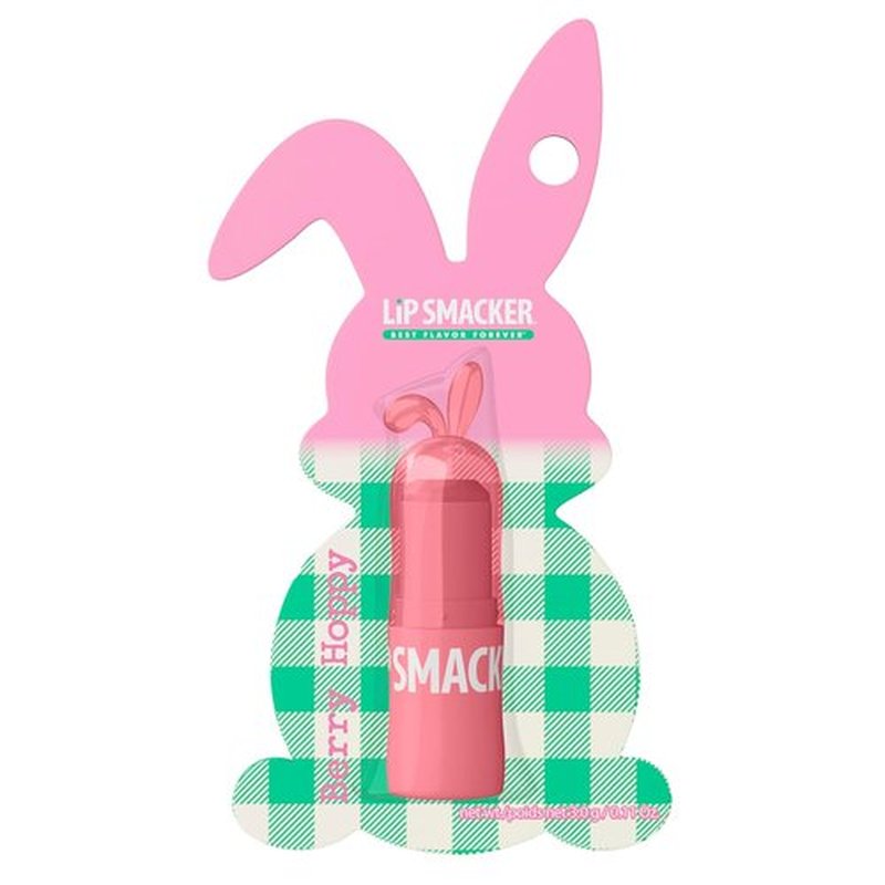 Lip Smacker Bunny Lip Balm - Moisturizing & Hydrating Easter Gift for Kids | Berry Hoppy Flavor