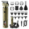 VNTGSHAVER Mens Cordless Hair Clippers, Barber Professional Clippers for Hair Cutting, Metal Body Electric Beard Trimmer for Men,Smart Charge Technology for Convenient at Home Haircutting