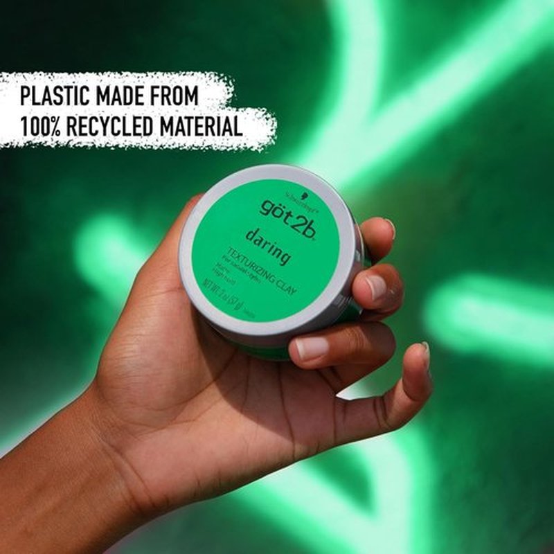 Got2b Daring Texturizing Clay - Matte Finish & High Hold Hair Clay for Men & Women | 2 Fl Oz