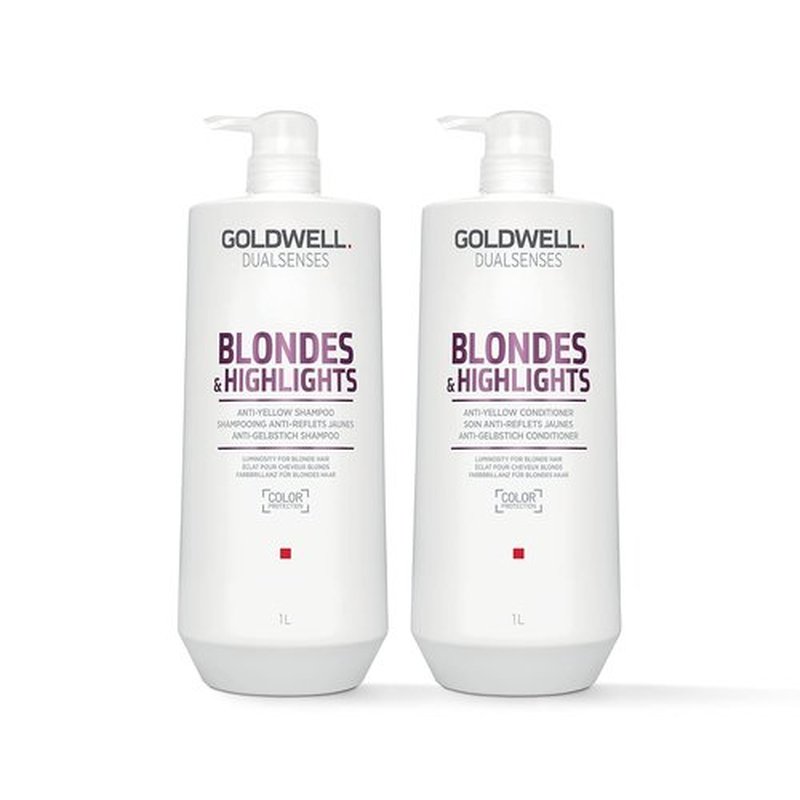Goldwell Dualsenses Blondes & Highlights Shampoo - Anti-Yellow Formula for Radiant Hair