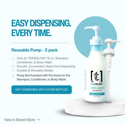 Teenology Teen Conditioner – Avoid Acne Breakouts, Non-Comedogenic, For Dry & Oily Scalps, Sulfate & Paraben Free, Natural Botanical Extracts, for Clear Skin & Healthy Hair, 16 oz – (Papaya)