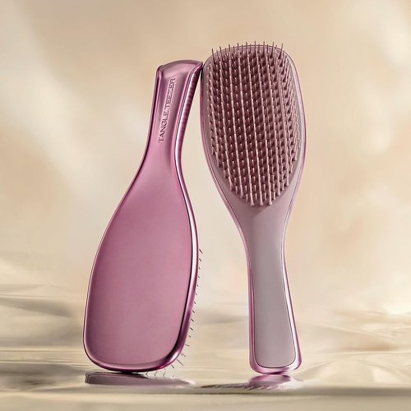 Tangle Teezer Chrome Ultimate Detangler Brush - Eliminates Knots & Reduces Breakage | Mauve