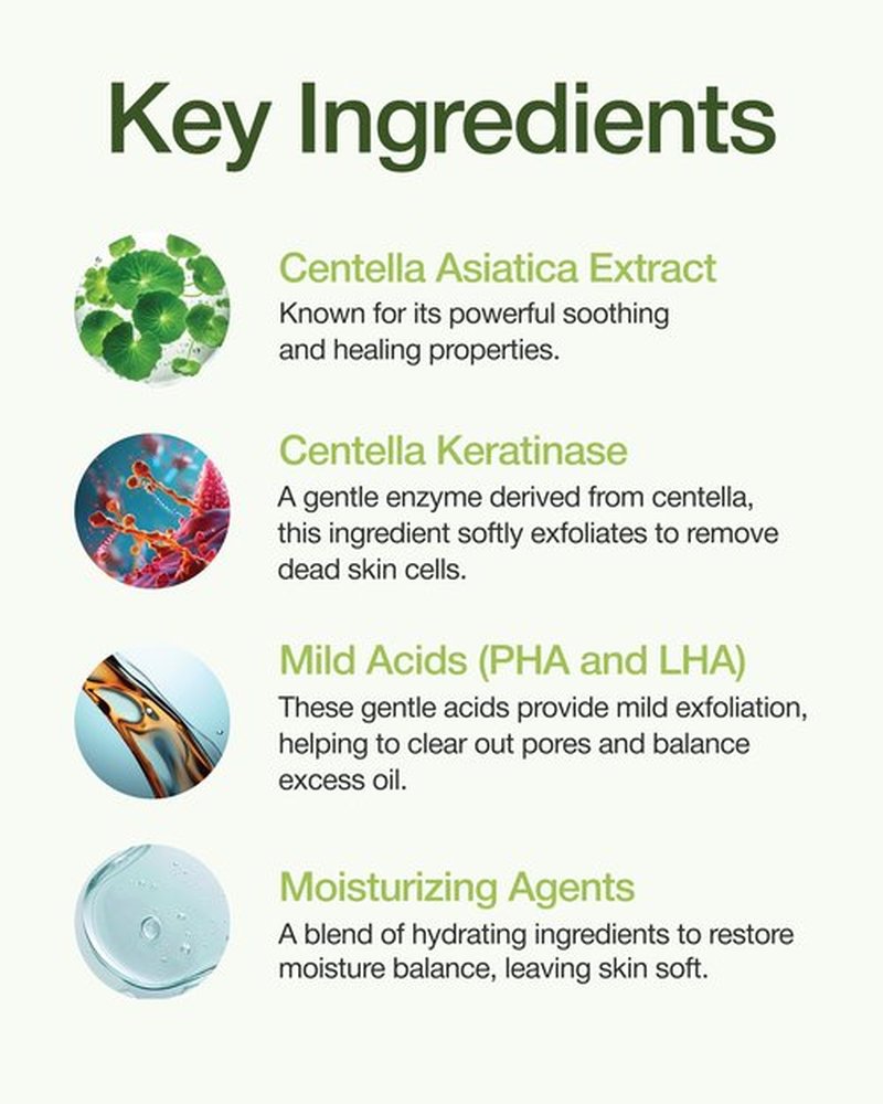 CENTELLIAN 24 Madeca Real Green Pore Pad (5.74fl oz / 60 pcs) - Exfoliating & Soothing Dual-Sided Toner Pads for Sensitive Skin, Pore Care, Korean Skin Care. Centella Asiatica, PHA & LHA
