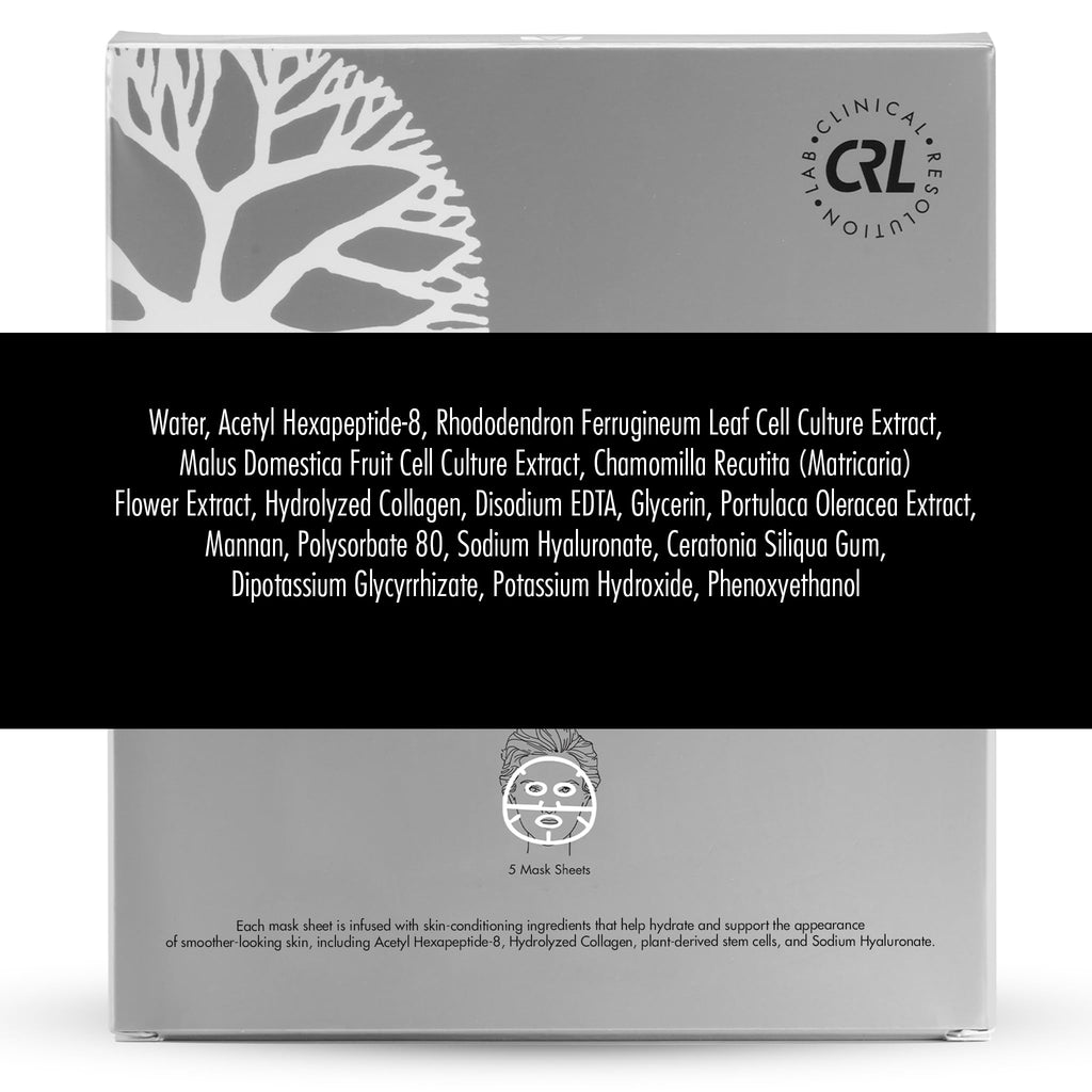 Clinical Resolution Peptide Aqua Gel Mask, Hydrating & Refreshing Gel Sheet Mask, Cooling Sensation for Skin Comfort, 15 Single-Use Masks (3 Boxes, 5 per Box)